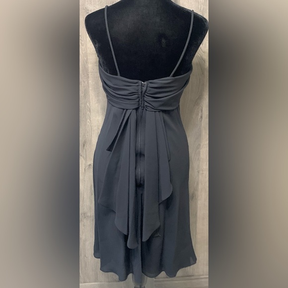 Vintage Nightway Collections Cocktail Little Black Slip Dress Women's Size 4 - Picture 2 of 12